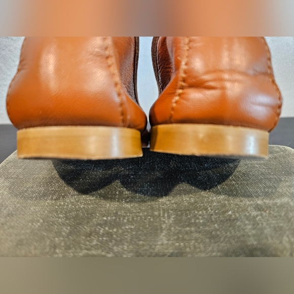 Michele Lipriore Brown Ballet Shoes Sz 38 - Picture 8 of 10